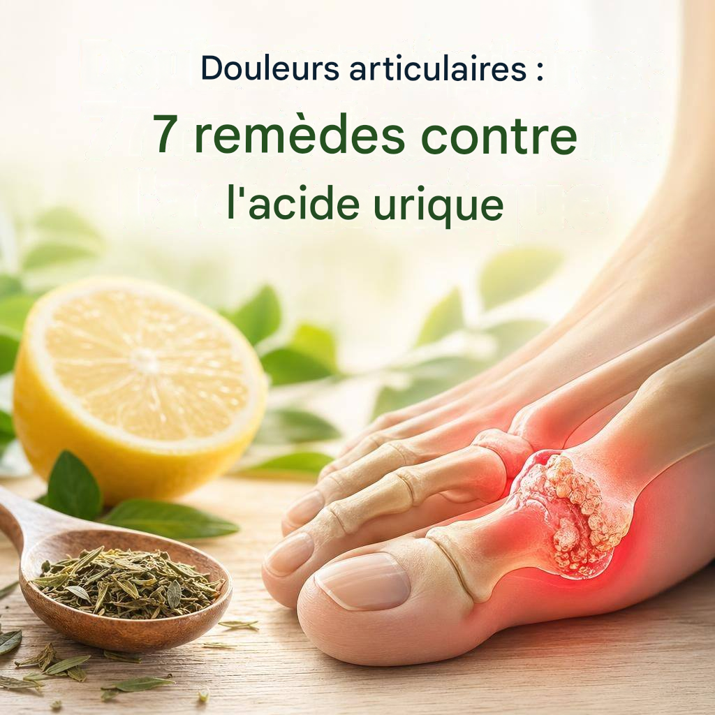 7 remèdes naturels pour éliminer l’acide urique, cause de l’arthrite