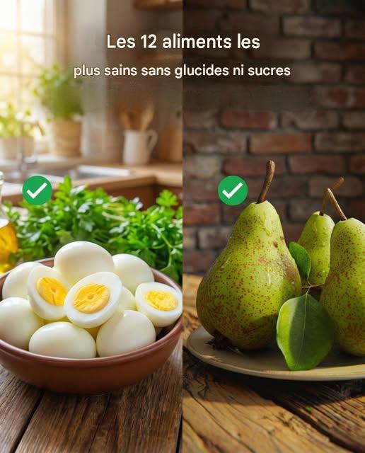 Les 12 aliments les plus sains sans glucides ni sucres