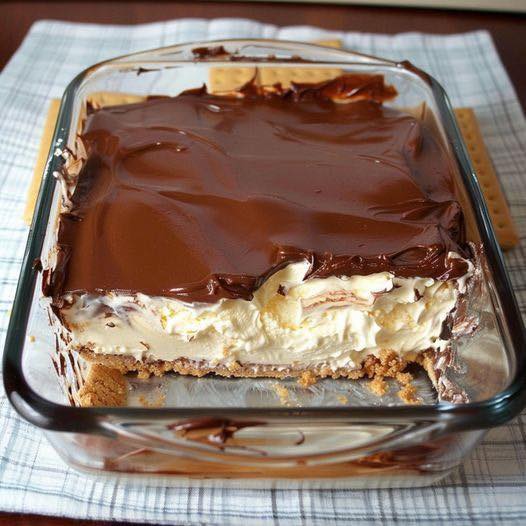 🍰 No-Bake Peanut Butter Éclair Cake