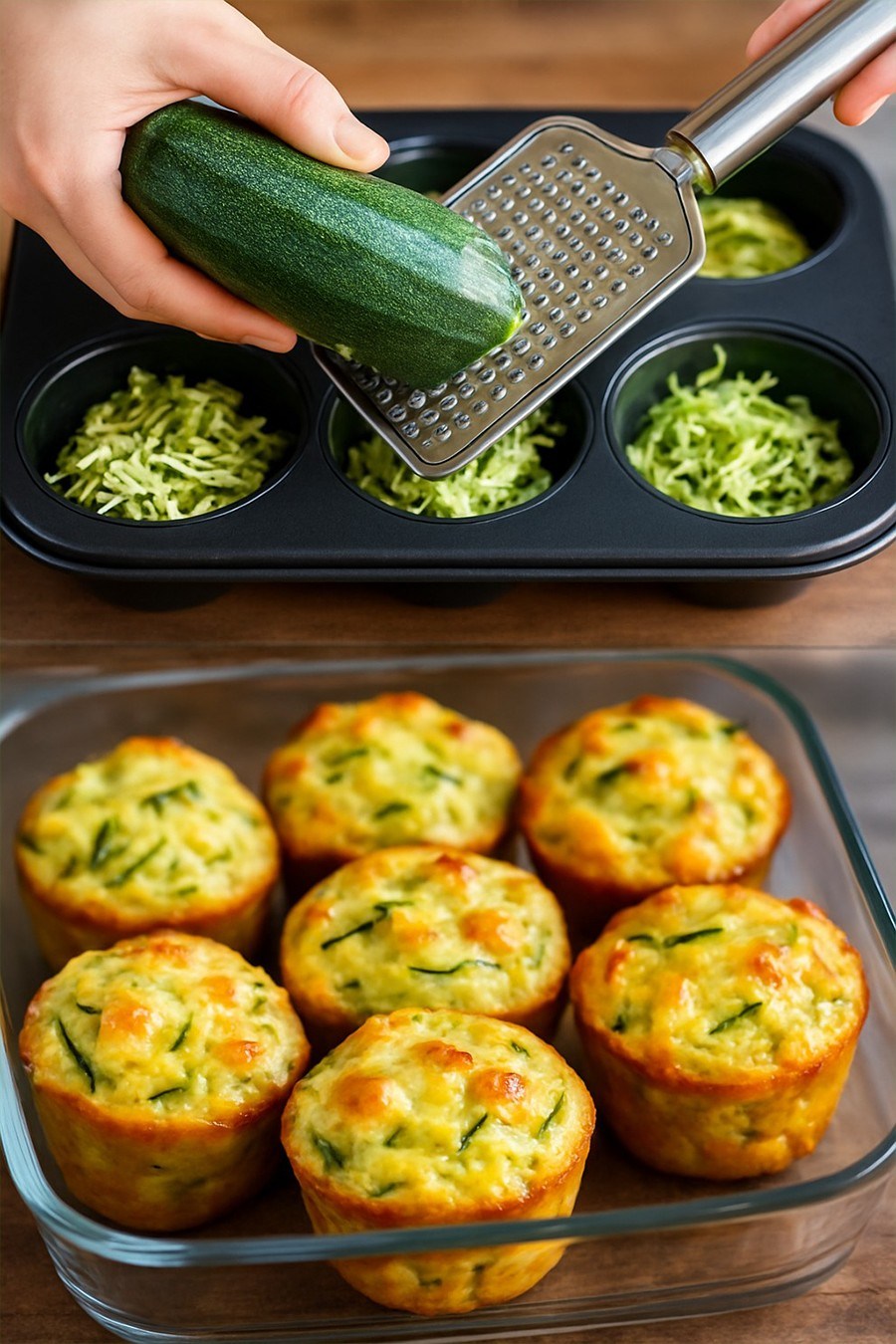 Muffins aux courgettes – légers, pratiques et parfaits à tout moment de la journée !