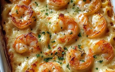 Gratin de crevettes et de langoustines