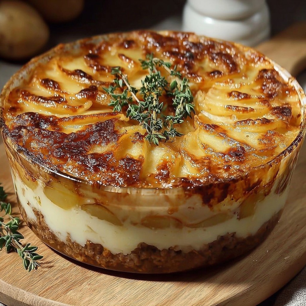 Gratin Dauphinois revisité : un gratin de pommes de terre au bœuf haché irrésistible