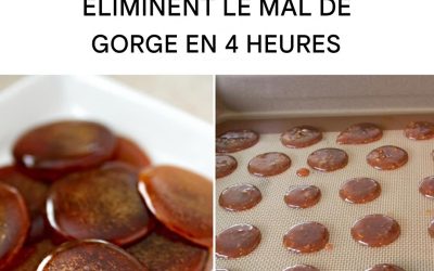 Comment fabriquer des pastilles antibiotiques qui soulagent un mal de gorge en 4 heures