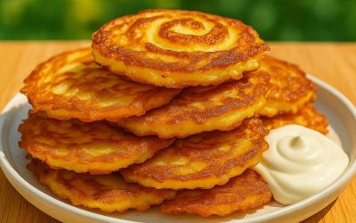 Recette de crêpes croustillantes aux pommes de terre et aux oignons
