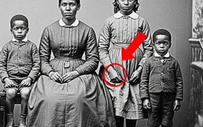 Il s’agissait d’une simple photo de famille datant de 1872, mais regardez de plus près la main de la sœur.