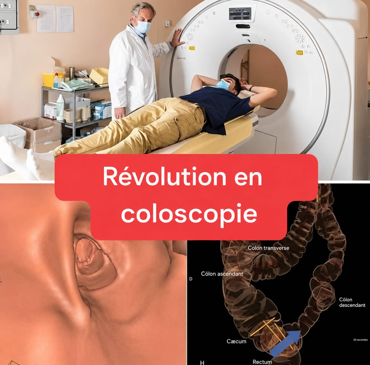 Nouvelle méthode : la coloscopie ne sera plus un examen invasif.(1/2)