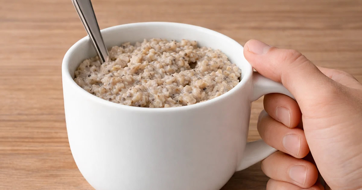 Un petit-déjeuner copieux à base de chia et d’avoine : un remède naturel pour contrôler la faim et faire baisser le cholestérol.