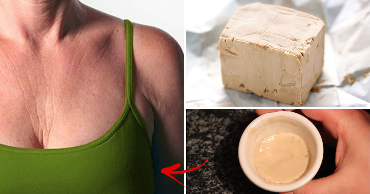 Comment éliminer les rides du décolleté et du cou grâce à un pain à la levure