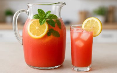 Limonade à la pastèque : une boisson délicieuse riche en vitamine C et en antioxydants