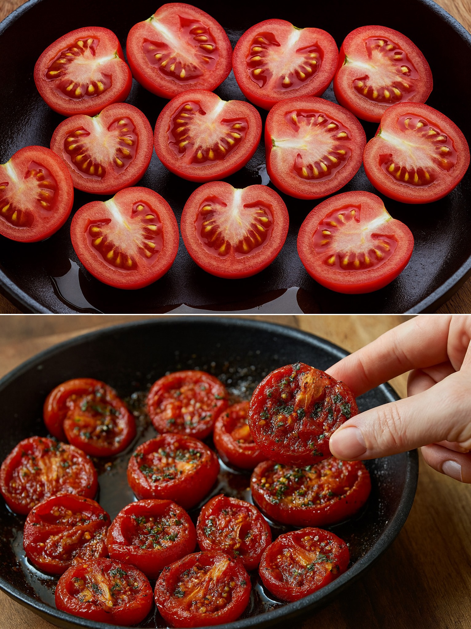 Je les ai préparés en 20 minutes avec 4 ingrédients et du pain grillé : ces tomates rôties sont devenues mon accompagnement préféré