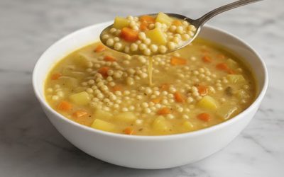 Soupe de légumes légère et rassasiante pour une cure détox et une perte de poids.