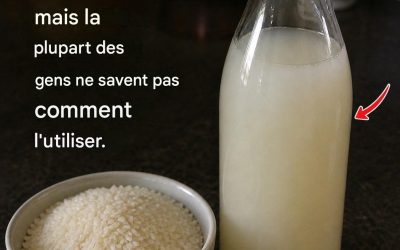 L’eau de riz, c’est comme avoir de l’or à la maison… mais peu de gens savent comment l’utiliser. Voir le premier commentaire.