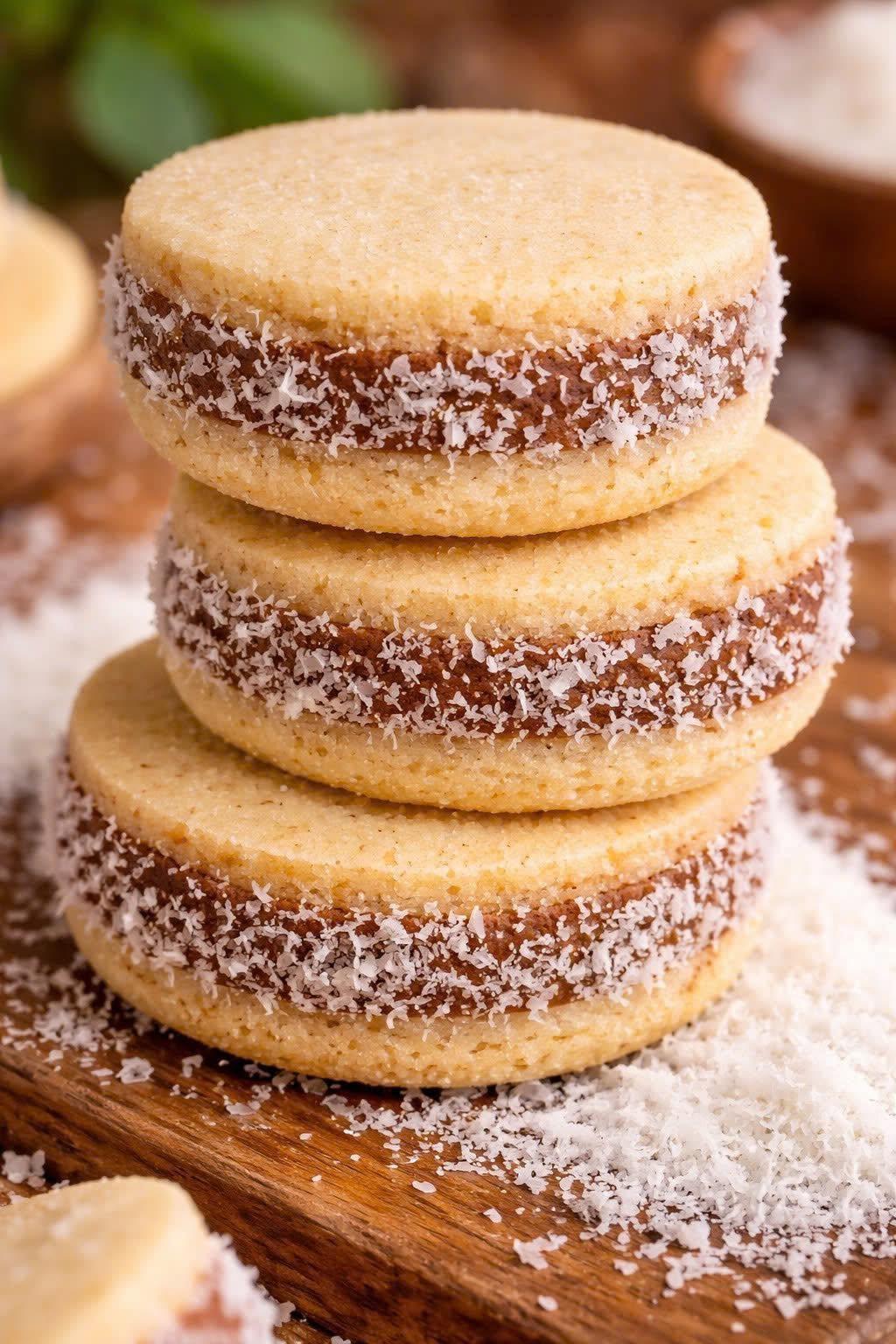 Alfajores à la fécule de maïs avec dulce de leche (recette traditionnelle facile et onctueuse)