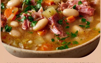 Soupe aux haricots avec jarret de jambon