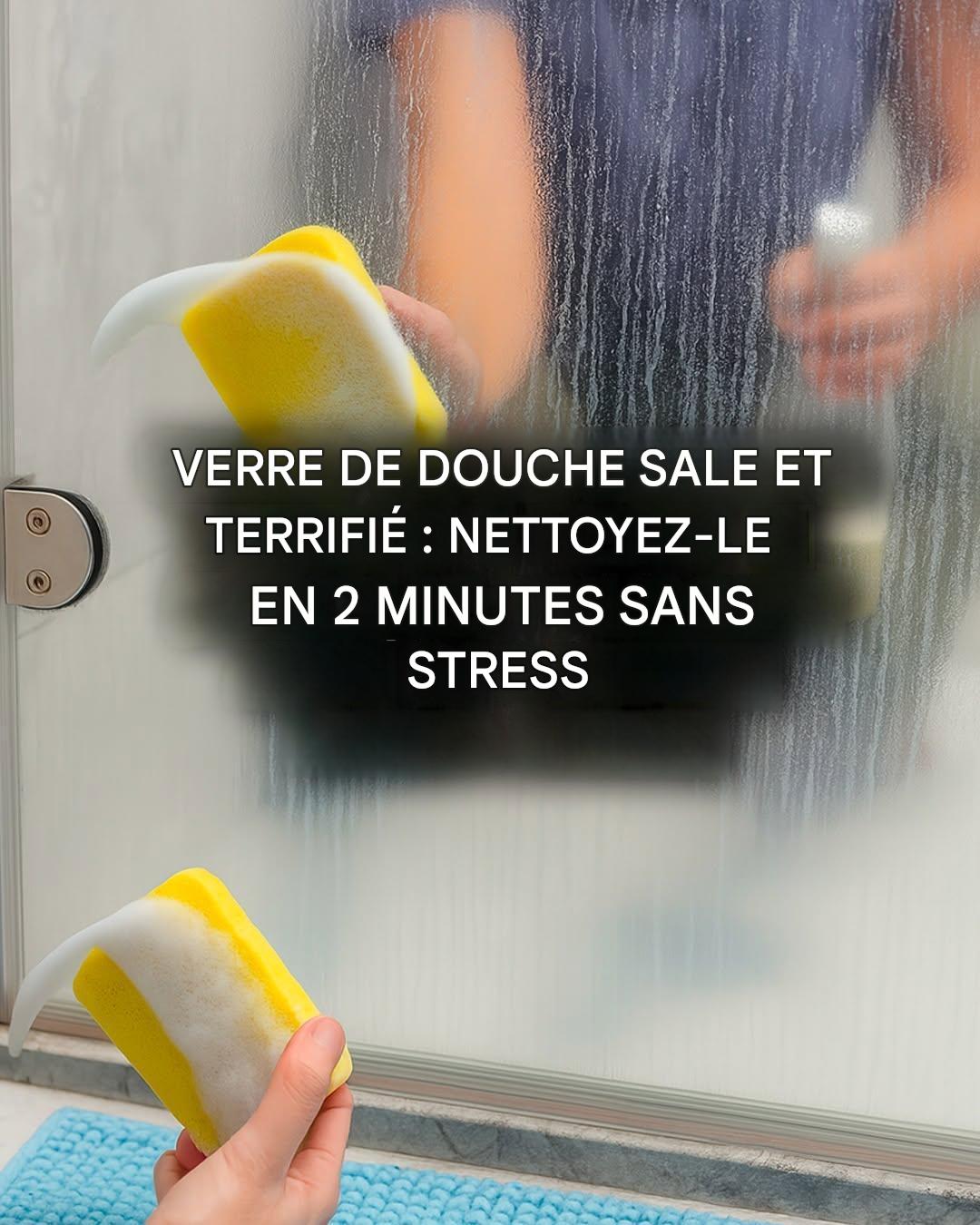 Comment nettoyer et polir une paroi de douche en verre avec un adoucissant textile La paroi de douche en verre est magnifique lorsqu’elle est propre.  Le problème, c’est que cet aspect brillant ne dure que très peu de temps.  Une seule douche suffit pour que des gouttes, des traces, du calcaire et des résidus de savon apparaissent immédiatement.  Parfois, on le nettoie soigneusement, on sèche tout, et après quelques heures, le verre paraît déjà opaque.  Heureusement, il existe une astuce simple et peu connue : utiliser une petite quantité d’ assouplissant pour créer un effet anti-gouttes sur la paroi de douche en verre.  Vous n’avez pas besoin d’en utiliser beaucoup.  Plus besoin de frotter pendant des heures.  Le secret est de préparer une solution légère, de l’appliquer sur la vitre préalablement nettoyée et de la laisser sécher.  Le résultat ? Une cabine de douche plus brillante et plus lumineuse, moins sujette aux traces.  Pourquoi l’assouplissant textile fonctionne-t-il sur les parois de douche en verre ? Pourquoi l’assouplissant textile est-il efficace sur les parois de douche en verre ? L’assouplissant textile ne se contente pas de rendre les tissus doux et parfumés.  Contient des substances qui peuvent laisser un film très fin sur la surface.  Ce film permet à l’eau de mieux glisser sur le verre, au lieu de former de nombreuses gouttelettes.  Lorsque les gouttes restent immobiles, elles s’évaporent et laissent des résidus de calcaire.  Lorsqu’elles se détachent plus facilement, les vitres ont tendance à se salir moins vite.  Cet effet est souvent appelé effet hydrofuge ou hydrophobe.  En clair : le verre devient moins « adapté à l’eau ».  Première règle : ne pas l’utiliser sur du verre très sale Cette méthode ne remplace pas un nettoyage en profondeur.  Si votre cabine de douche est pleine de vieux calcaire, de savon séché ou de taches blanches très visibles, vous devez d’abord la nettoyer en profondeur.  L’assouplissant textile est principalement utilisé comme traitement final, pour faire briller le tissu et ralentir l’apparition de nouvelles traces.  L’ordre correct est donc :  nettoyer la vitre ; éliminer le calcaire et la saleté ; puits sec; appliquer la solution assouplissante pour le tissu ; Laissez sécher. Son utilisation directe sur du verre très sale peut créer un film collant et désagréable.  Matériaux requis Pour réaliser ce tour, vous aurez besoin de quelques ingrédients :  1 litre d’eau déminéralisée 2 cuillères à café d’assouplissant un demi-verre d’alcool 1 flacon pulvérisateur propre 1 chiffon doux et sec 1 chiffon en microfibre portez des gants si vous avez la peau sensible L’eau déminéralisée est idéale car elle ne contient pas de calcaire.  Vous pouvez également utiliser celle récupérée du sèche-linge, après l’avoir nettoyée et filtrée.  Comment préparer un spray de polissage Prenez un flacon pulvérisateur propre.  Versez 1 litre d’eau déminéralisée.  Ajoutez 2 cuillères à café d’adoucissant.  Ajoutez un demi-verre d’alcool.  Fermez le flacon pulvérisateur et agitez doucement.  La solution est prête.  N’augmentez pas trop la quantité d’assouplissant : plus de produit ne signifie pas des vitres plus propres.  En fait, une trop grande quantité d’assouplissant peut laisser des marques, une patine et des traces.