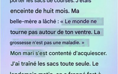 Une conversation inattendue au sein de ma famille a changé la perception de chacun concernant ma grossesse.