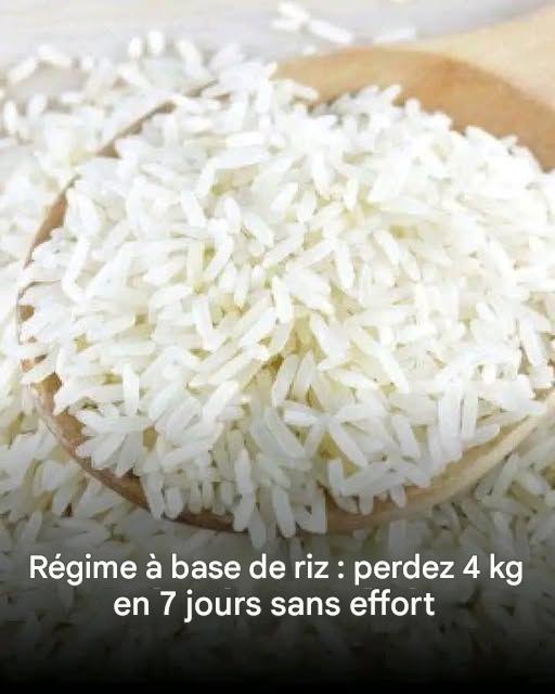 Régime à base de riz : perdez 4 kg en 7 jours sans effort