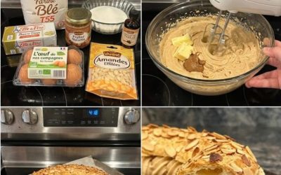 Je rêve depuis longtemps de préparer cette fameuse couronne aux amandes pour le dessert de dimanche.