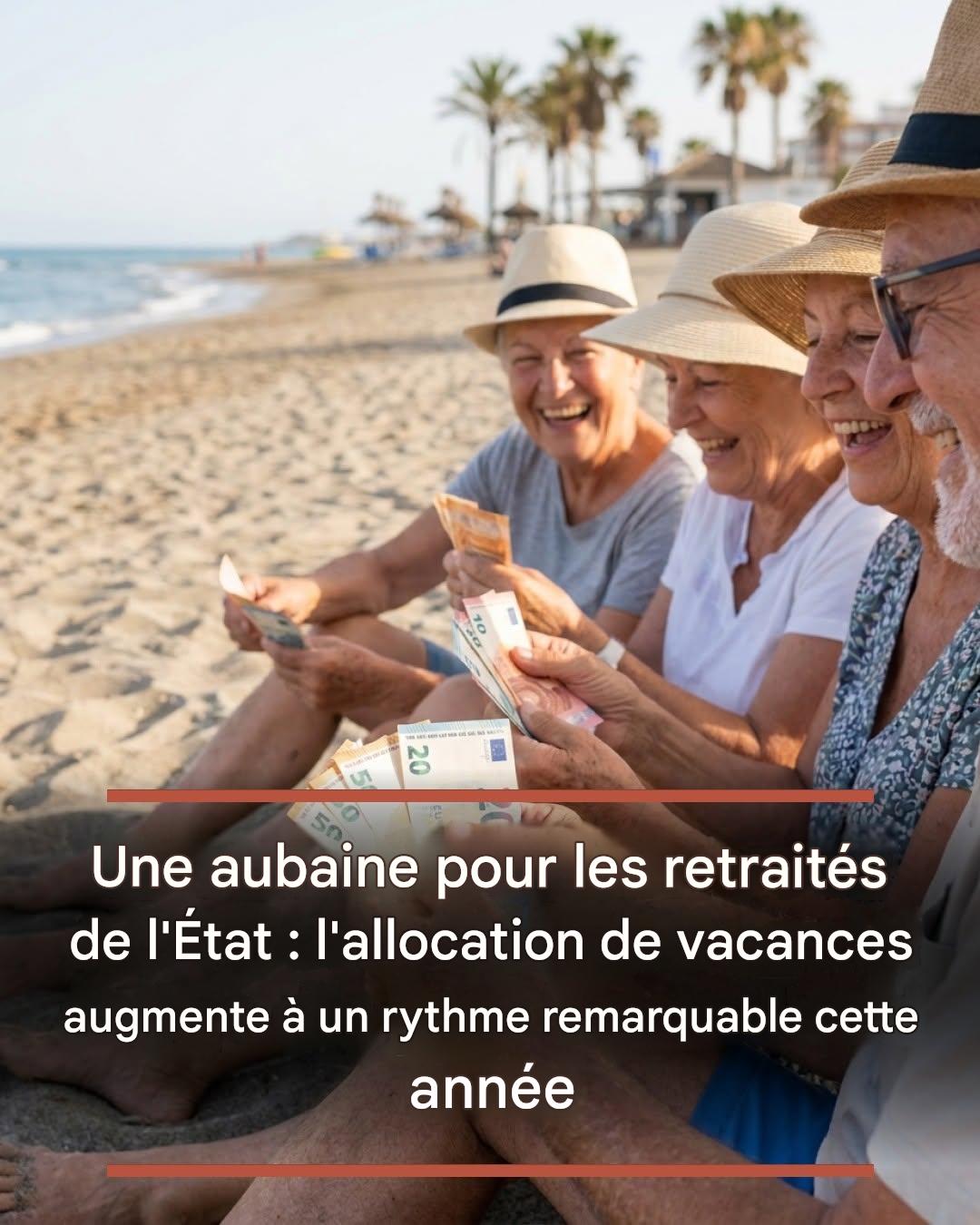 Une aubaine pour les retraités de l’État : l’allocation de vacances augmente à un rythme remarquable cette année