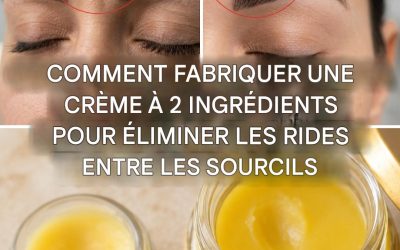 2 masques pour éliminer les ridules entre les sourcils