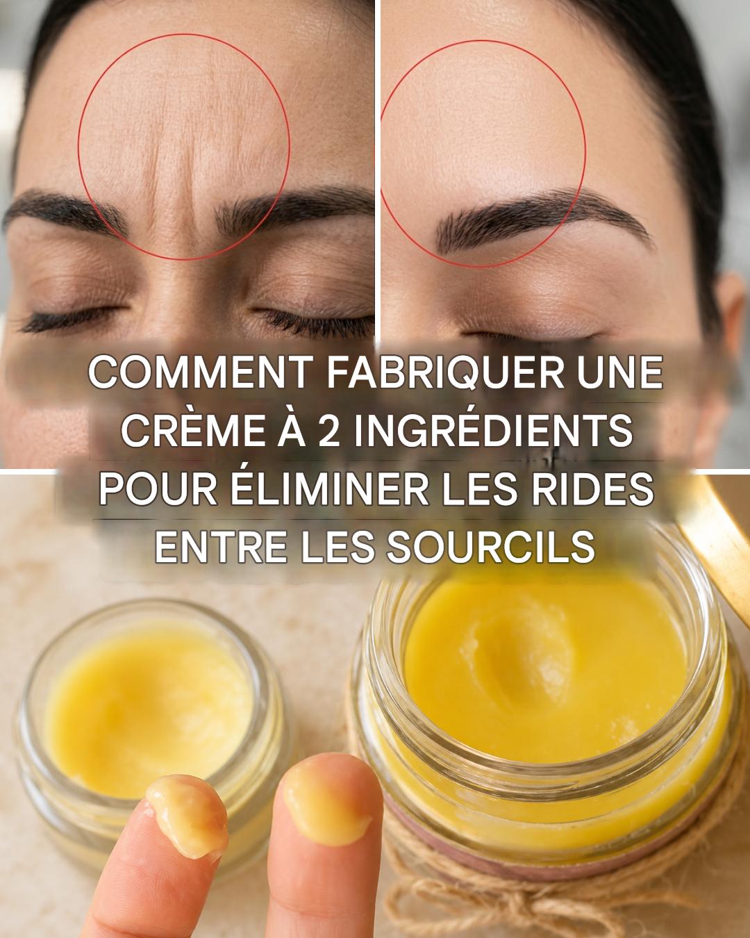 2 masques pour éliminer les ridules entre les sourcils