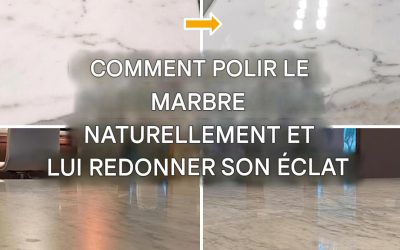 Marbre ultra propre et brillant composé d’ingrédients naturels simples