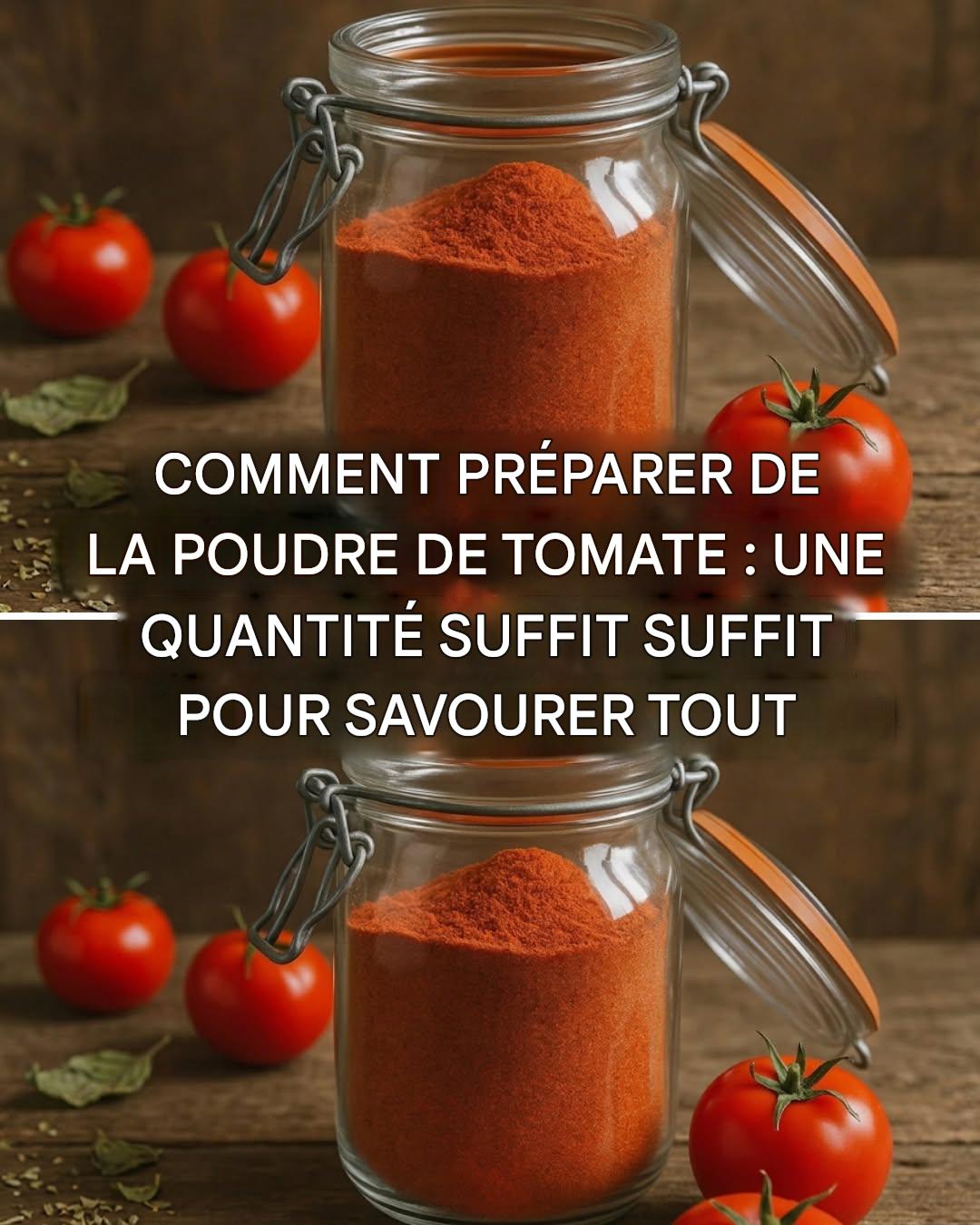 Comment faire de la poudre de tomate : délicieuse et très utile