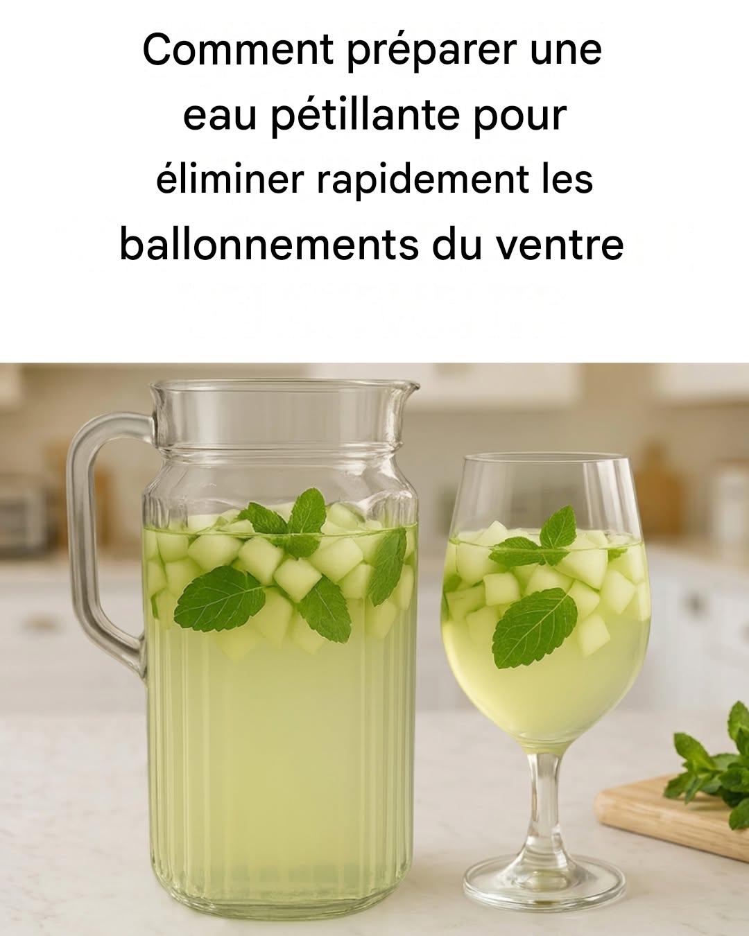 Eau pétillante : Comment préparer une eau qui vous fera exploser le ventre en un rien de temps