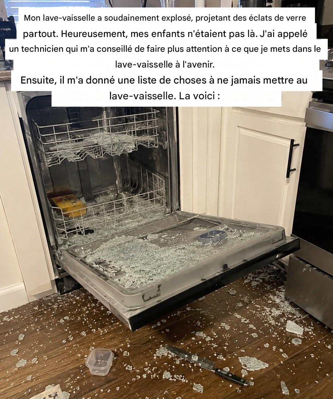 **8 choses que vous ne devriez absolument pas mettre au lave-vaisselle** (et pourquoi)