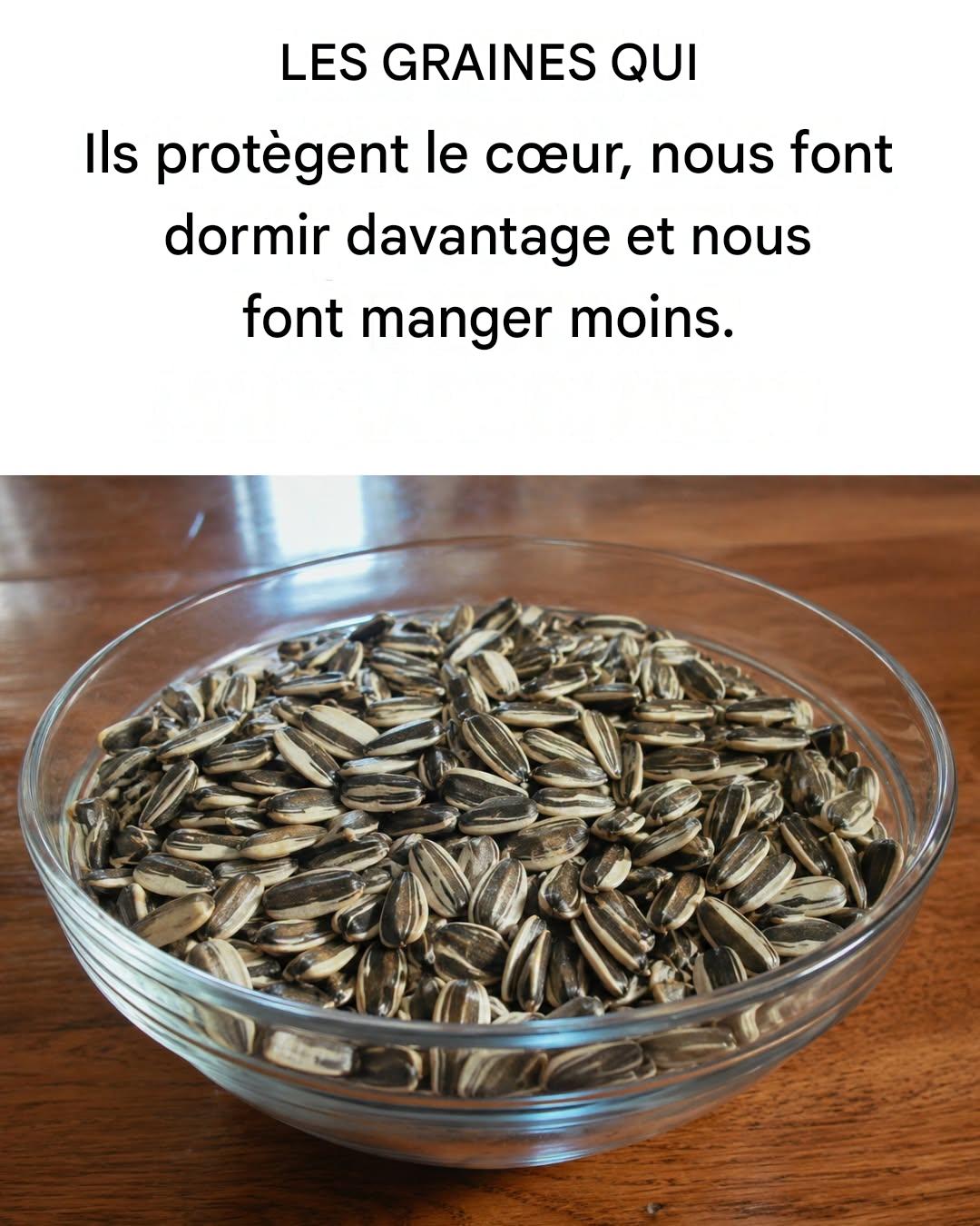 Les graines qui protègent le cœur, donnent de l’énergie et nous rassasient.