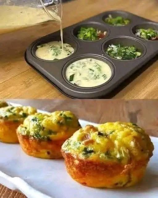 Recette de muffins aux omelettes aux légumes pour enfants