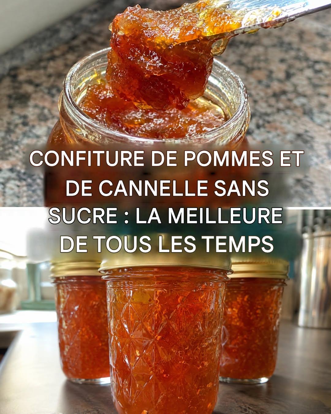 Confiture de pommes et de cannelle sans sucre : délicieuse, saine et adaptée aux régimes.