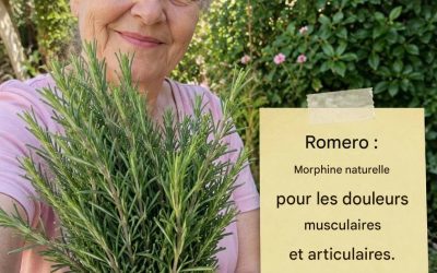 Morphine naturelle au romarin pour soulager les douleurs musculaires et articulaires