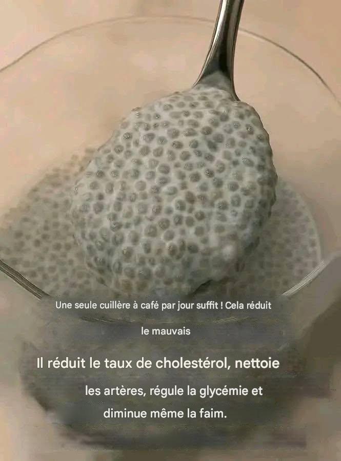 Une seule cuillère à café par jour suffit ! Elle réduit le mauvais cholestérol, nettoie les artères, régule la glycémie et diminue même la faim.