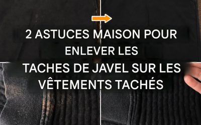 2 astuces maison pour enlever les taches de javel des vêtements