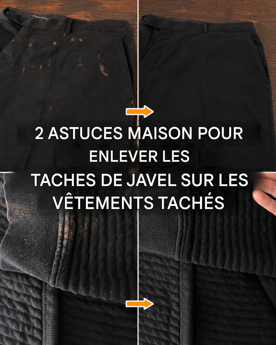 2 astuces maison pour enlever les taches de javel des vêtements