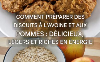 Recette de biscuits à l’avoine et aux pommes : un petit-déjeuner nourrissant et léger