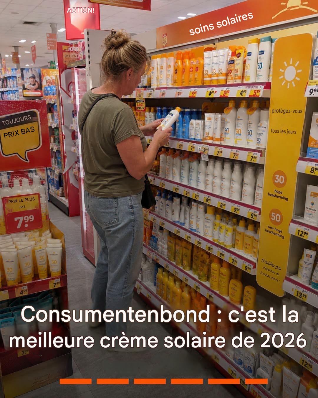 Consumentenbond : c’est la meilleure crème solaire de 2026