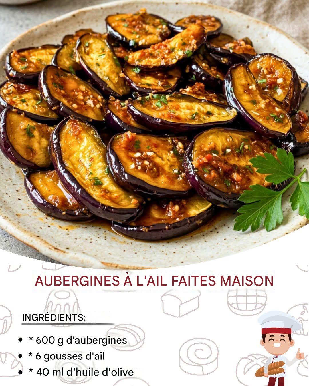Aubergines à l’ail maison