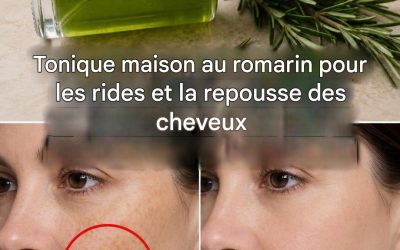 Lotion tonique au romarin pour éliminer les rides et les imperfections cutanées