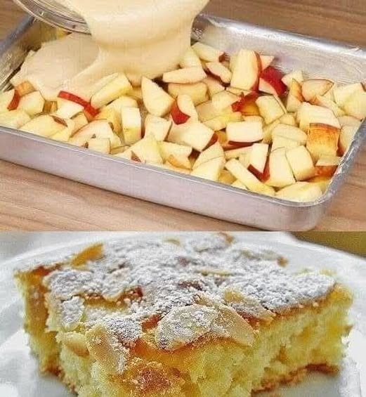 3 pommes, 3 œufs, un verre de lait – et ça fond dans la bouche !