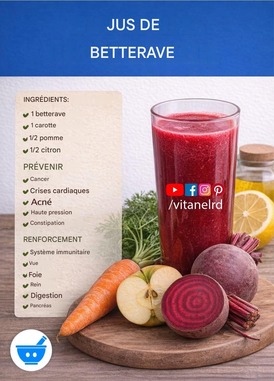 Une boisson naturelle et nutritive, riche en antioxydants et en vitamines, idéale en complément d’une alimentation saine.
