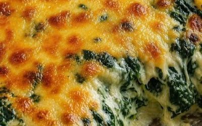 Épinards gratinés au fromage et à la béchamel