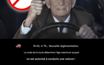 N° 65 ou 75 ans : La législation routière établit cet âge maximum pour conduire un véhicule à moteur.