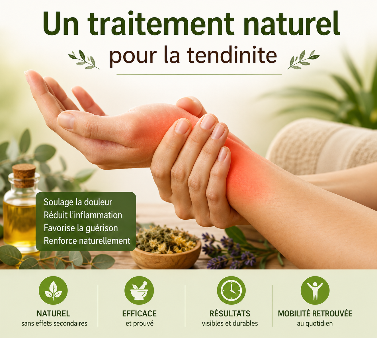 Un traitement naturel pour la tendinite