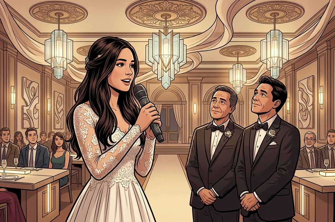 J’ai élevé ma petite sœur après que nos parents nous ont abandonnées, et à son mariage, son beau-père m’a regardée de haut en bas avec un sourire moqueur et a dit : « Alors, c’est vous la parente pauvre qui a élevé la mariée ? »