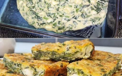 Gratin d’épinards au fromage feta et mozzarella