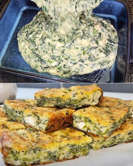 Gratin d’épinards au fromage feta et mozzarella
