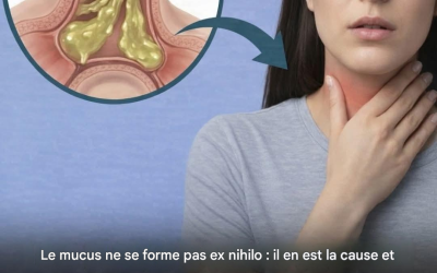 Remède maison contre le mucus et la toux persistante provenant de la gorge et des poumons.