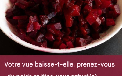 Votre vue baisse, vous prenez du poids, votre corps est saturé de toxines ? Voici ce que vous devez manger !